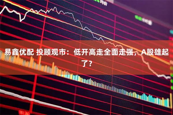 易鑫优配 投顾观市：低开高走全面走强，A股雄起了？
